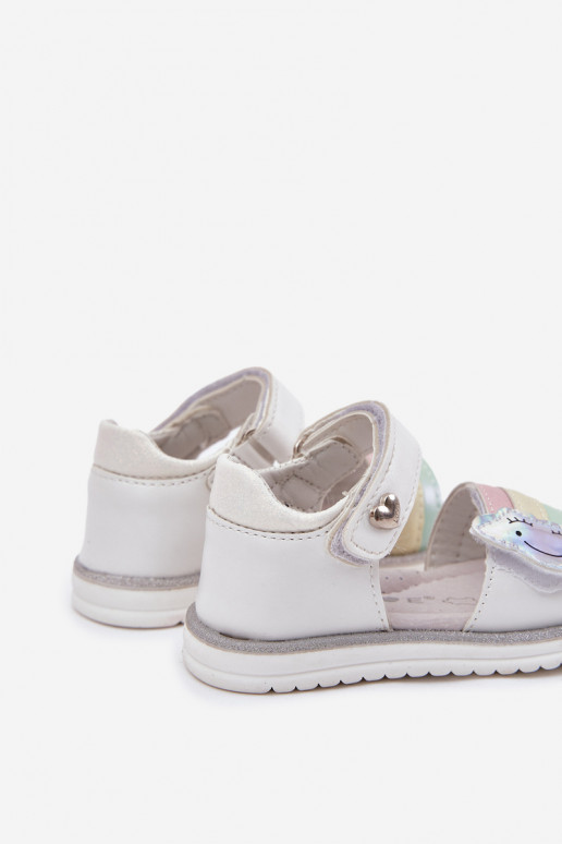 Children's Sandals With Velcro White Orailla Children's Sandals With Velcro White Orailla