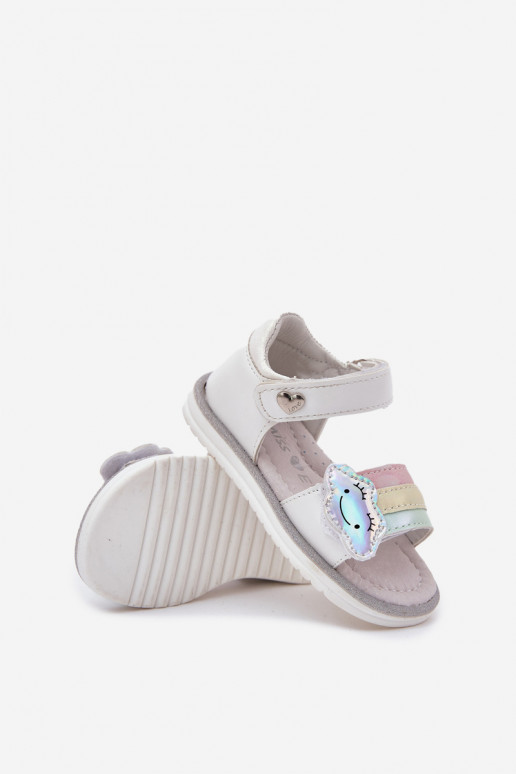 Children's Sandals With Velcro White Orailla Children's Sandals With Velcro White Orailla