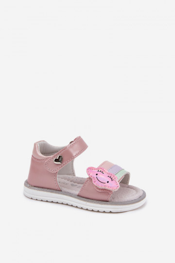Children's Sandals With Velcro Pink Orailla