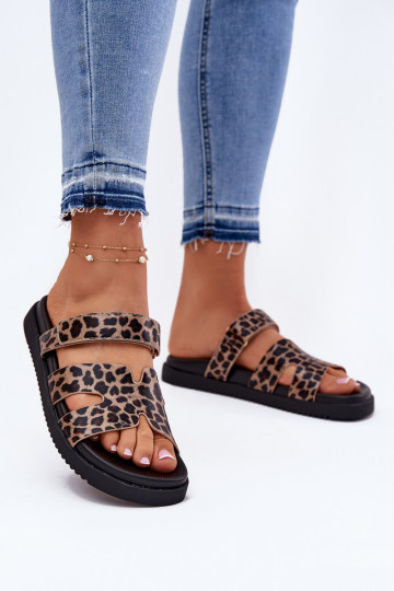 Women'S Slippers With Velcro Vinceza 17401 Panther 2