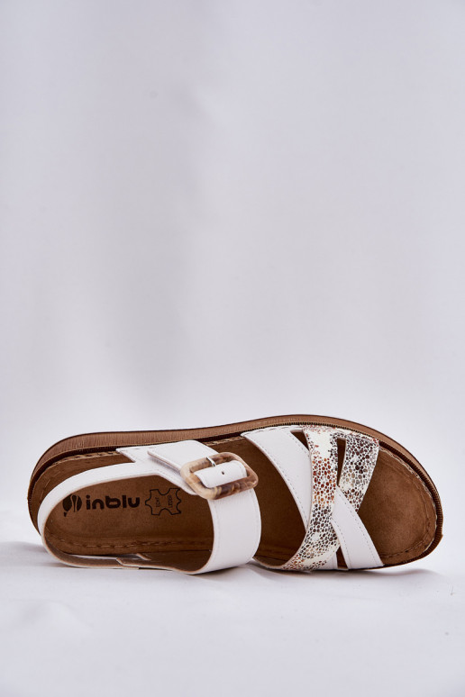 Women's Sandals With Buckle Inblu GS000056 White Women's Sandals With Buckle Inblu GS000056 White