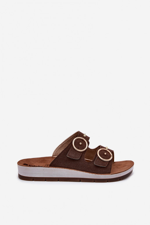 Comfortable Women's Slippers Inblu CP000054 Brown