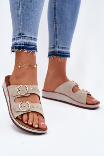 Comfortable Women's Slippers Inblu Beige CP000054