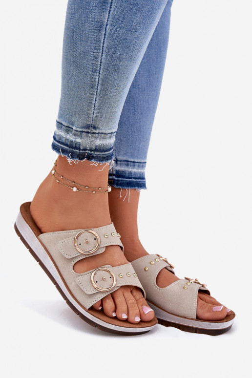 Comfortable Women's Slippers Inblu Beige CP000054