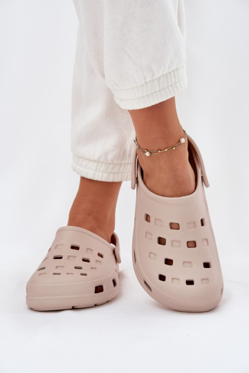 Women's Foam Slippers Beige LEMIGO 806