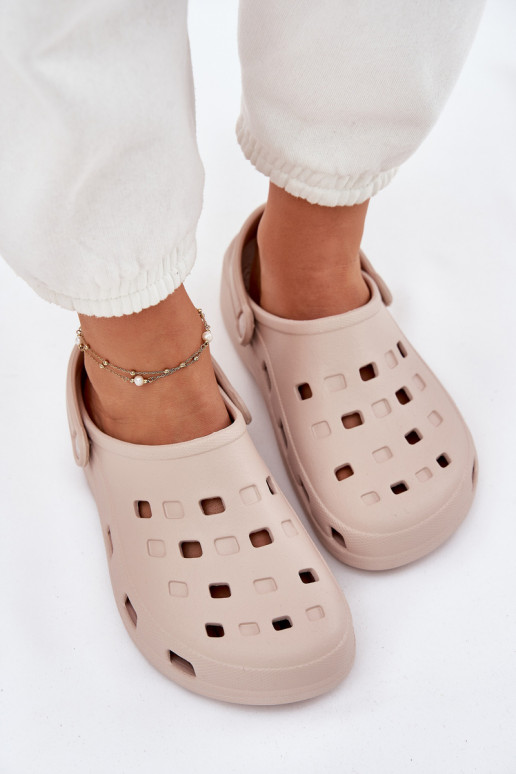 Women's Foam Slippers Beige LEMIGO 806