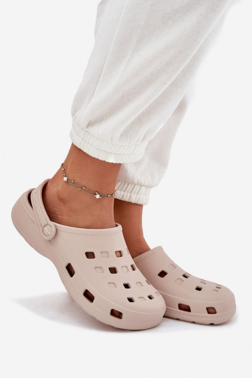 Women's Foam Slippers Beige LEMIGO 806