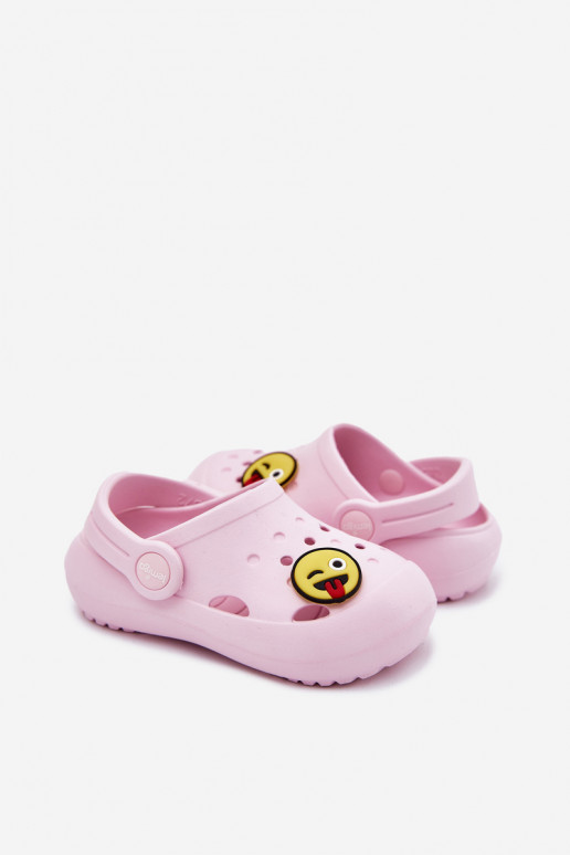 Children's Foam Sandals With Print Pink LEMIGOSE 880 Children's Foam Sandals With Print Pink LEMIGOSE 880