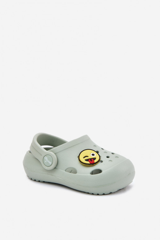 Children's Foam Slippers With Clip Mint LEMIGOSE 880 Children's Foam Slippers With Clip Mint LEMIGOSE 880
