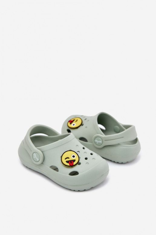 Children's Foam Slippers With Clip Mint LEMIGOSE 880 Children's Foam Slippers With Clip Mint LEMIGOSE 880