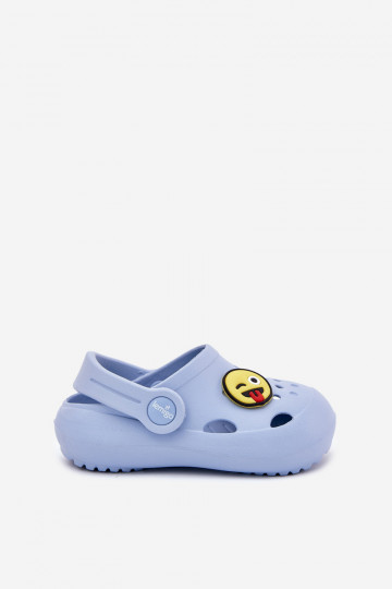 Children's Foam Slippers With Print Blue LEMIGOSE 880 2