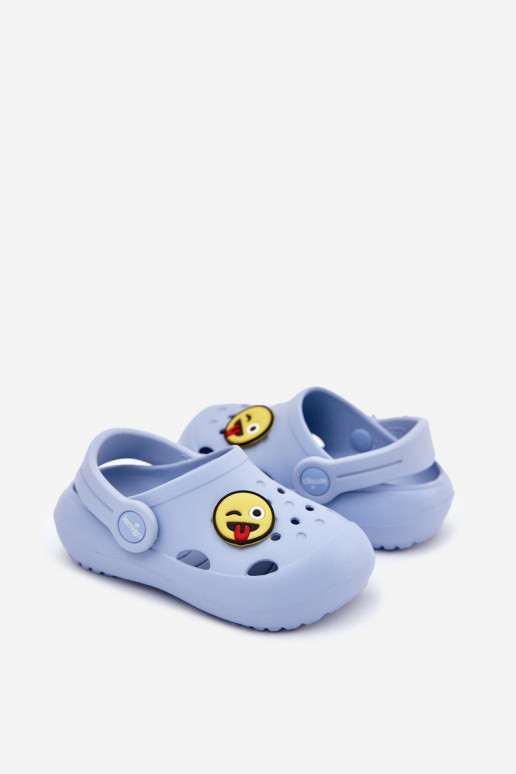 Children's Foam Slippers With Print Blue LEMIGOSE 880 Children's Foam Slippers With Print Blue LEMIGOSE 880