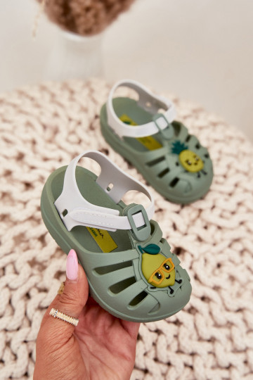 Children's Velcro Sandals Fruits 83615 Ipanema Summer XIV Baby Green