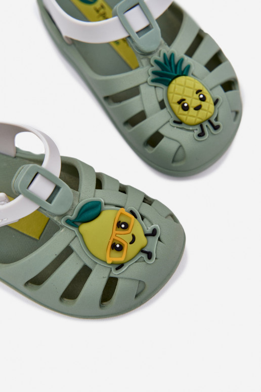 Children's Velcro Sandals Fruits 83615 Ipanema Summer XIV Baby Green Children's Velcro Sandals Fruits 83615 Ipanema Summer XIV Baby Green