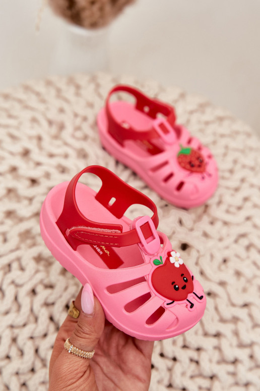 Children's Velcro Sandals Fruits 83615 Ipanema Summer XIV Pink-Red Children's Velcro Sandals Fruits 83615 Ipanema Summer XIV Pink-Red
