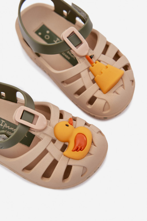 Children's Sandals With Velcro 83619 Beige Ipanema Summer XV Baby Children's Sandals With Velcro 83619 Beige Ipanema Summer XV Baby