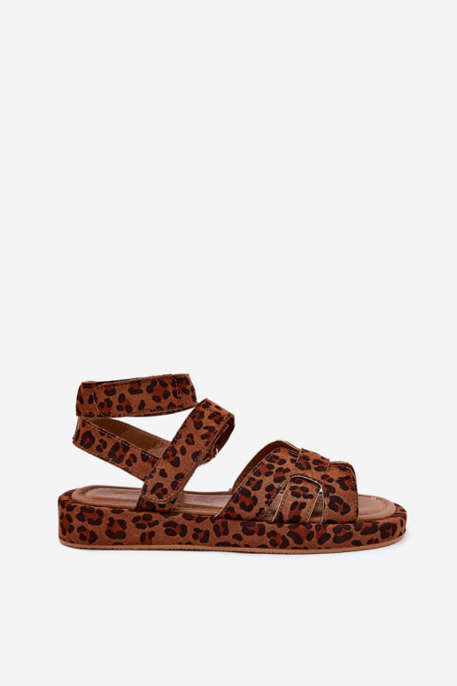 Women's sandals with Velcro leopard Uvissa Women's sandals with Velcro leopard Uvissa