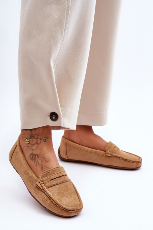 Women's Suede Loafers Camel Lenvie Women's Suede Loafers Camel Lenvie