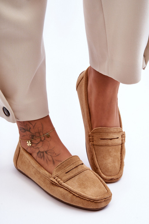 Damskie Zamszowe Mokasyny Camel Lenvie Damskie Zamszowe Mokasyny Camel Lenvie