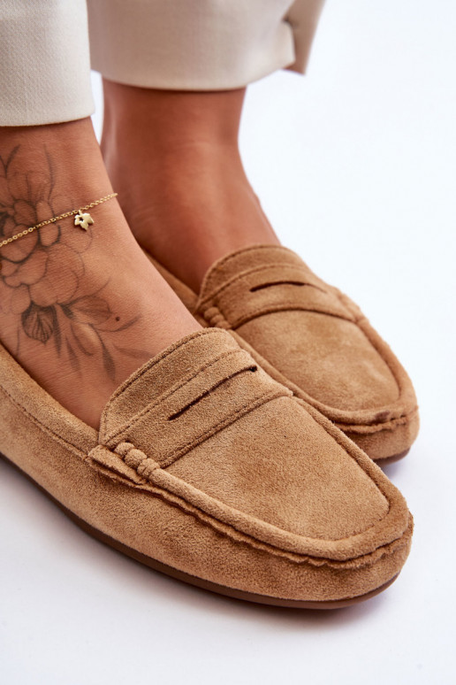 Damskie Zamszowe Mokasyny Camel Lenvie Damskie Zamszowe Mokasyny Camel Lenvie