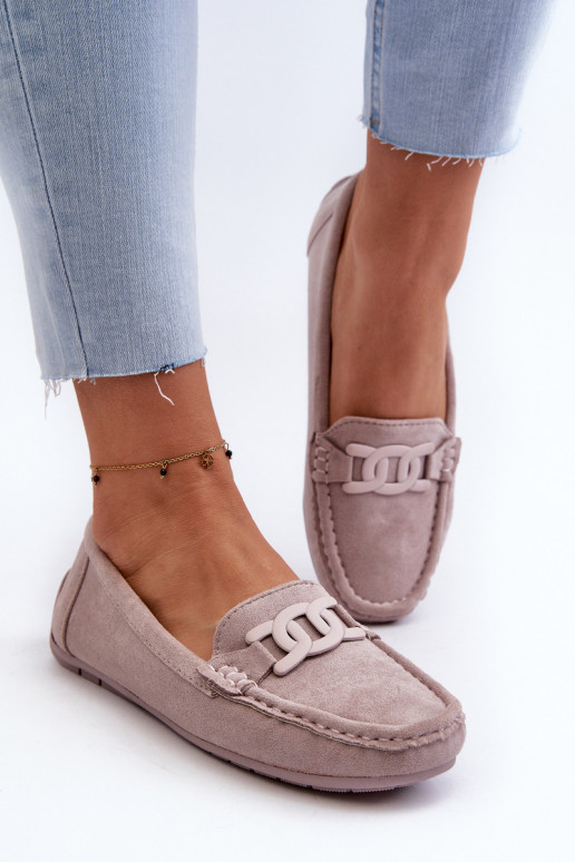 Women's Stylish Suede Moccasins Purple Rabell