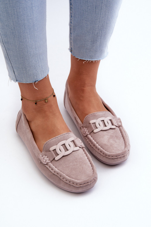 Women's Stylish Suede Moccasins Purple Rabell