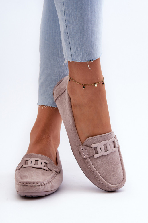 Women's Stylish Suede Moccasins Purple Rabell