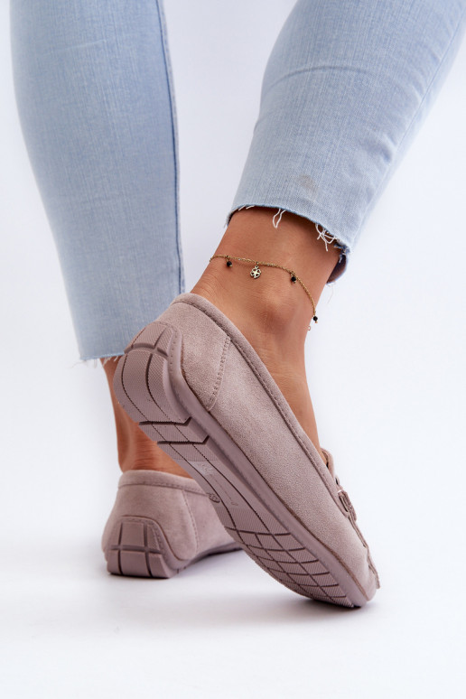 Women's Stylish Suede Moccasins Purple Rabell