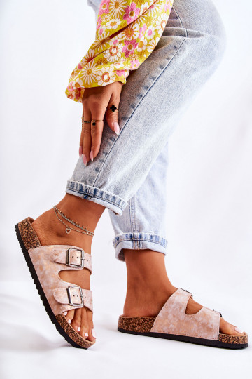 Women's Slides On Corck Rose Gold Vivio 2