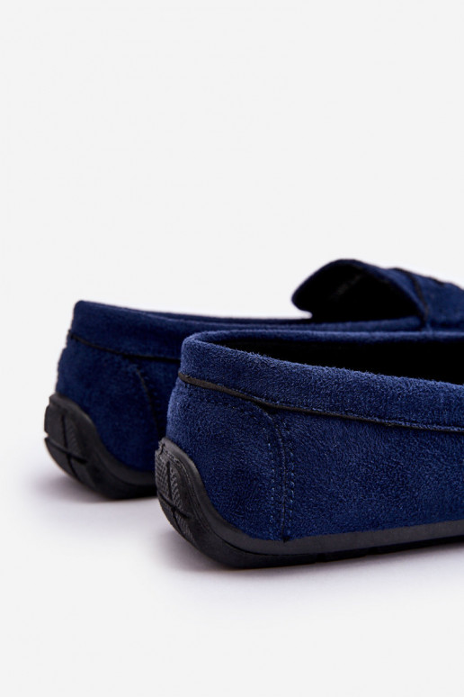 Men's Suede Loafers Navy Mack