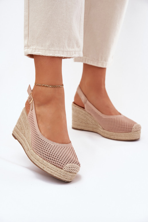 Womens wedge sandals with braiding pink Tulliata Womens wedge sandals with braiding pink Tulliata