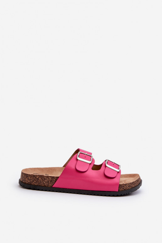 Women's Sandals with Buckles Fuchsia Oliena