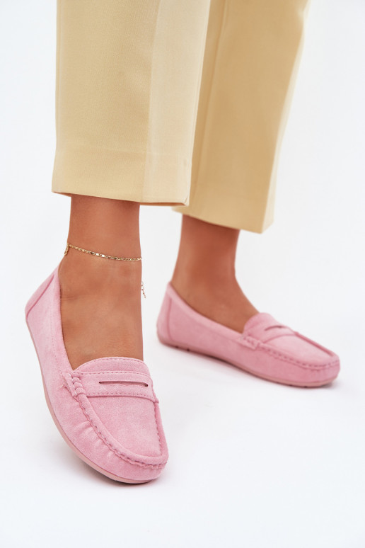Women's Suede Moccasins Light Pink Lenvie Women's Suede Moccasins Light Pink Lenvie
