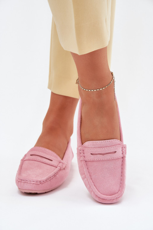 Women's Suede Moccasins Light Pink Lenvie Women's Suede Moccasins Light Pink Lenvie