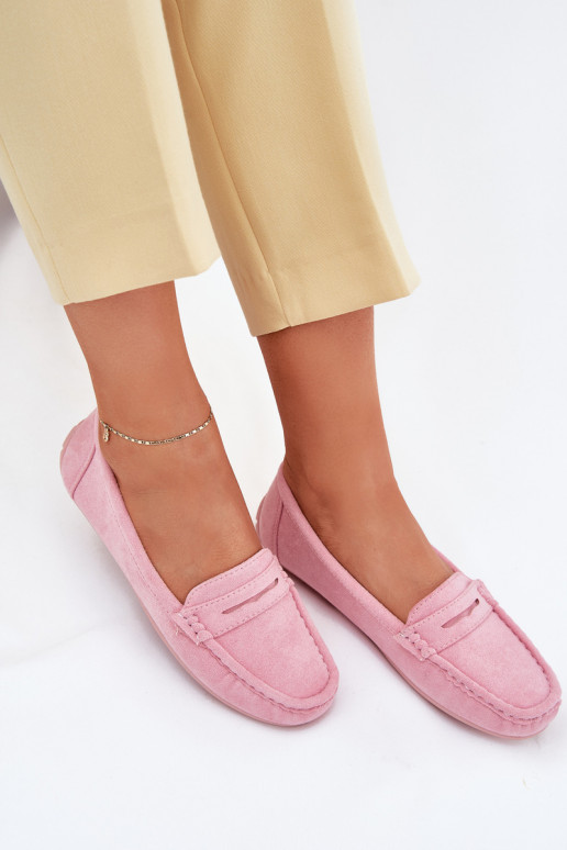 Women's Suede Moccasins Light Pink Lenvie Women's Suede Moccasins Light Pink Lenvie
