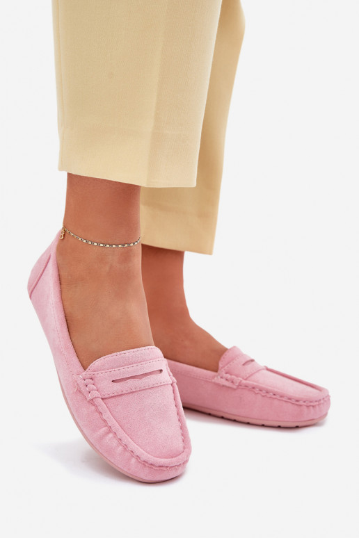 Women's Suede Moccasins Light Pink Lenvie Women's Suede Moccasins Light Pink Lenvie