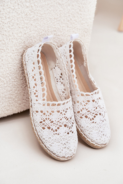 Lace Women's Espadrilles White Adelira