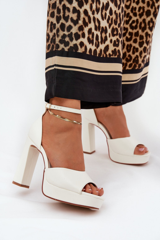 Ladies Sandals On Heel And Platform... Ladies Sandals On Heel And Platform...