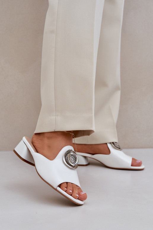 Elegant Women's Slippers On Low Heel... Elegant Women's Slippers On Low Heel...