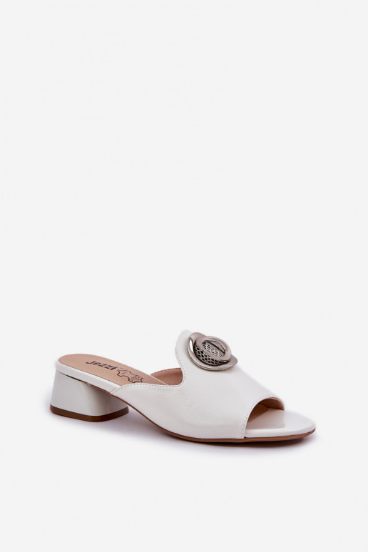 Elegant Women's Slippers On Low Heel... Elegant Women's Slippers On Low Heel...