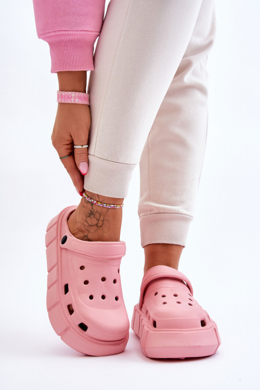 Women's Foam Platform Crocs Pink Beckett Women's Foam Platform Crocs Pink Beckett