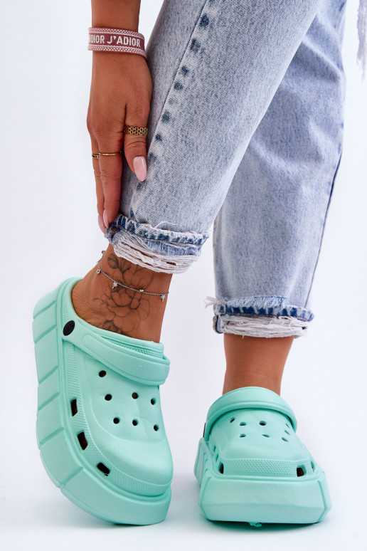 Women's Foam Platform Crocs Mint Beckett Women's Foam Platform Crocs Mint Beckett
