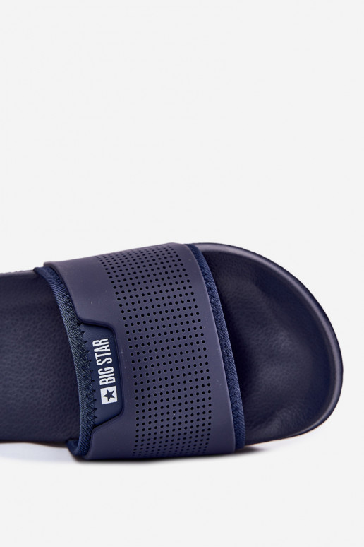 Lightweight Men's Slippers Big Star NN174696 Navy