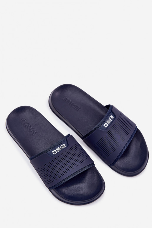 Lightweight Men's Slippers Big Star NN174696 Navy
