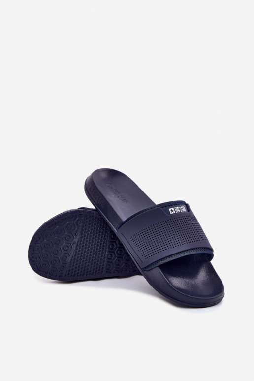Lightweight Men's Slippers Big Star NN174696 Navy