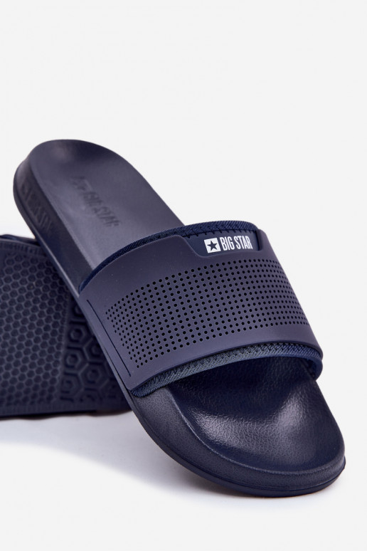 Lightweight Men's Slippers Big Star NN174696 Navy