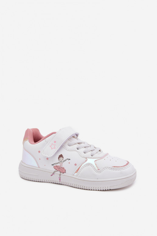Girls Sport Shoes Ballerina White Ulinasse