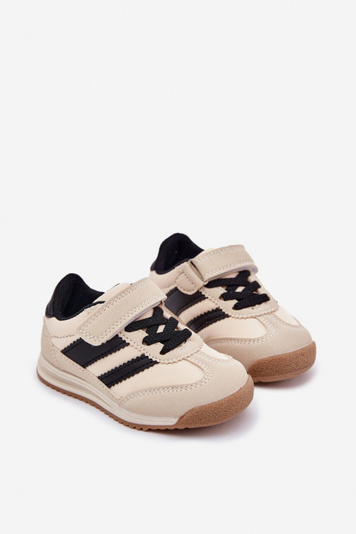 Children's Sneakers Sports Shoes With Velcro Beige Viona