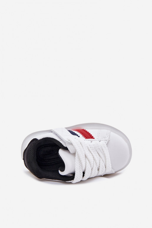 Buty Sportowe Sneakersy Dziecięce Ze Świecącą Podeszwą Biało-Czarne Arielle Buty Sportowe Sneakersy Dziecięce Ze Świecącą Podeszwą Biało-Czarne Arielle