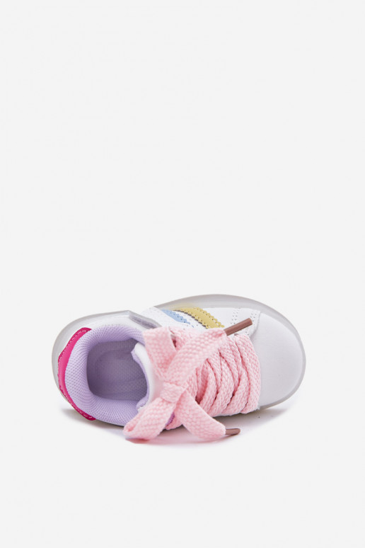 Sports Shoes Kids Sneakers With Light Up Sole White-Pink Arielle Sports Shoes Kids Sneakers With Light Up Sole White-Pink Arielle